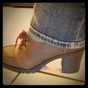 Jellypops brown EUC Size 8 Shoes w/2.5” heel